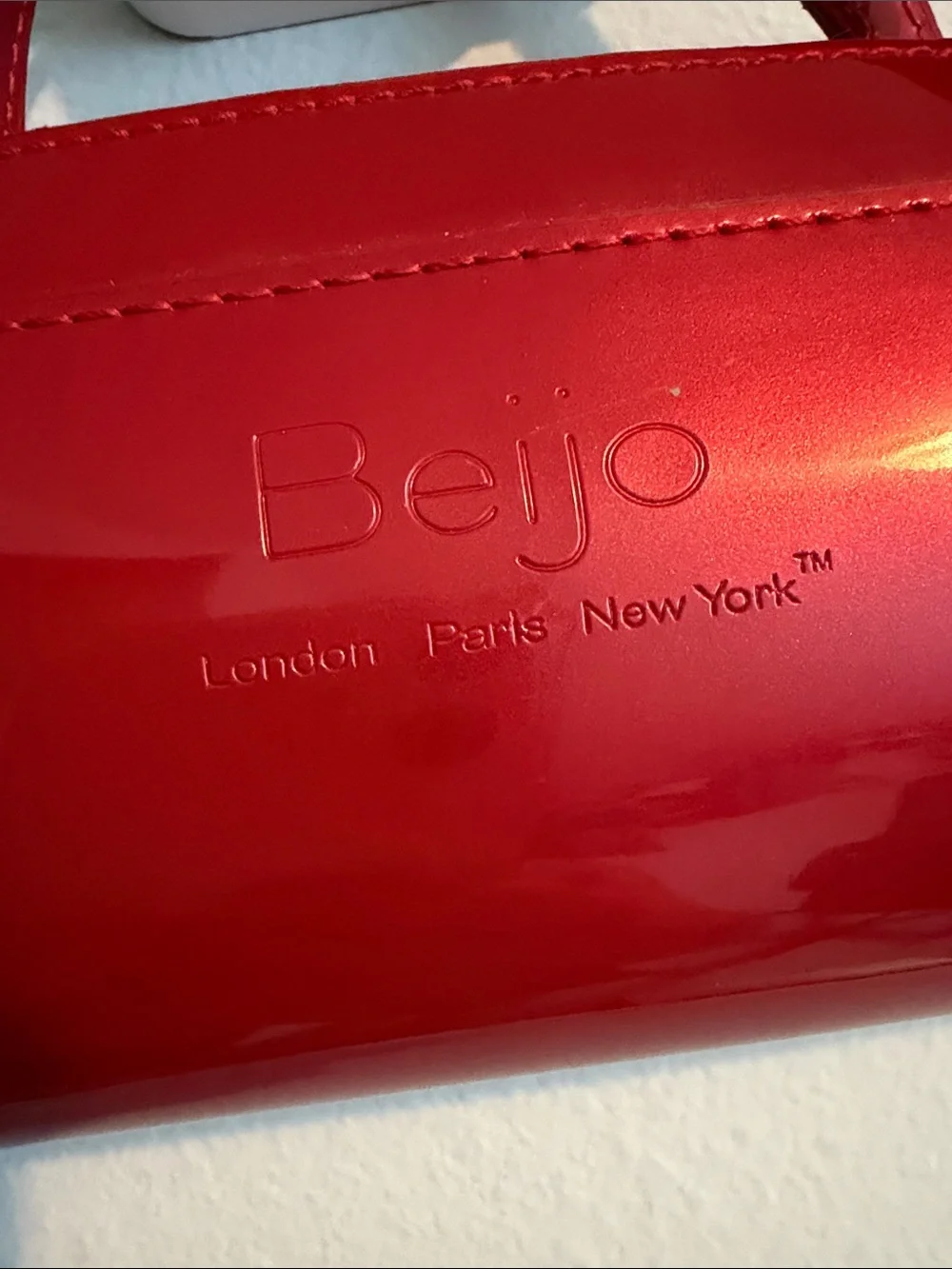 Beijo Red Barrel Crossbody with Top Handles